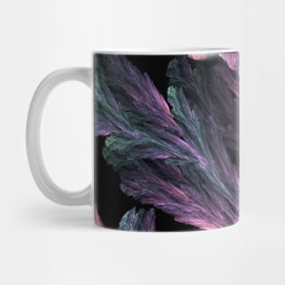 Magical leaf pattern, Halloween, aesthetic, autumn, black background pattern Mug